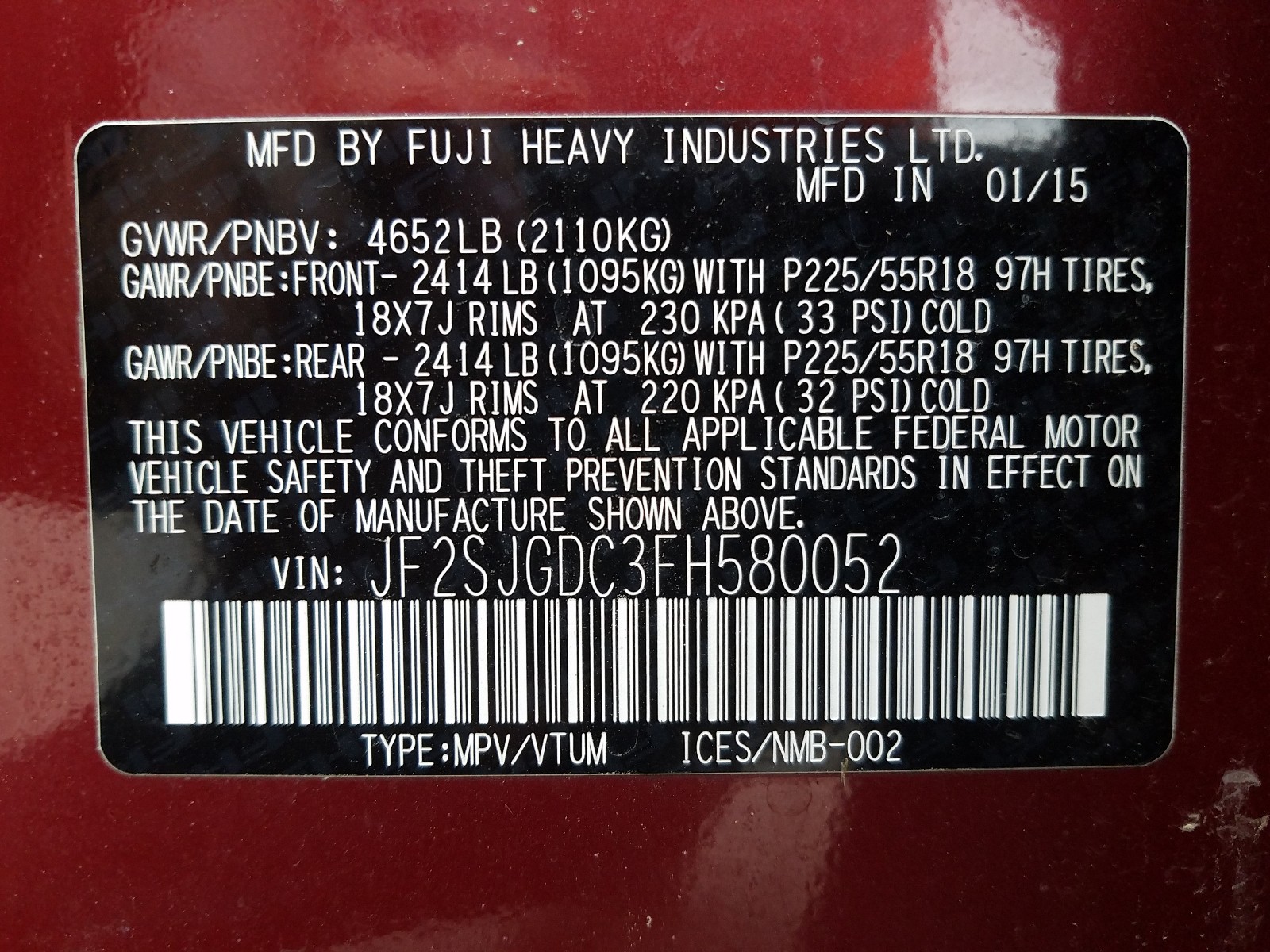 Subaru Forester 2.0XT Premium