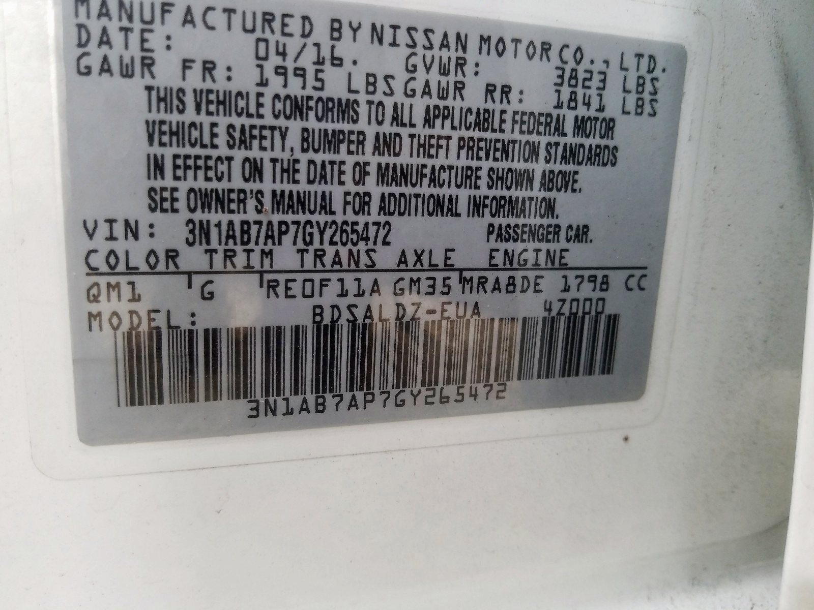 Nissan Sentra SV