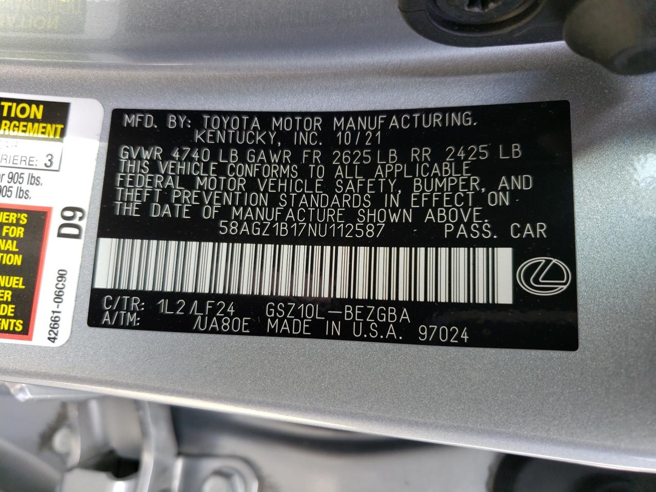 Lexus Es 350 Base