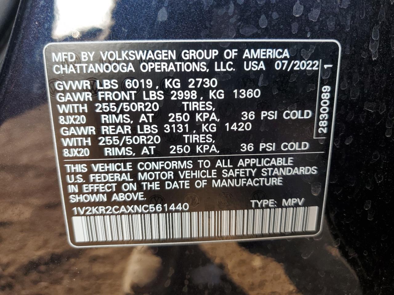 Volkswagen Atlas Se