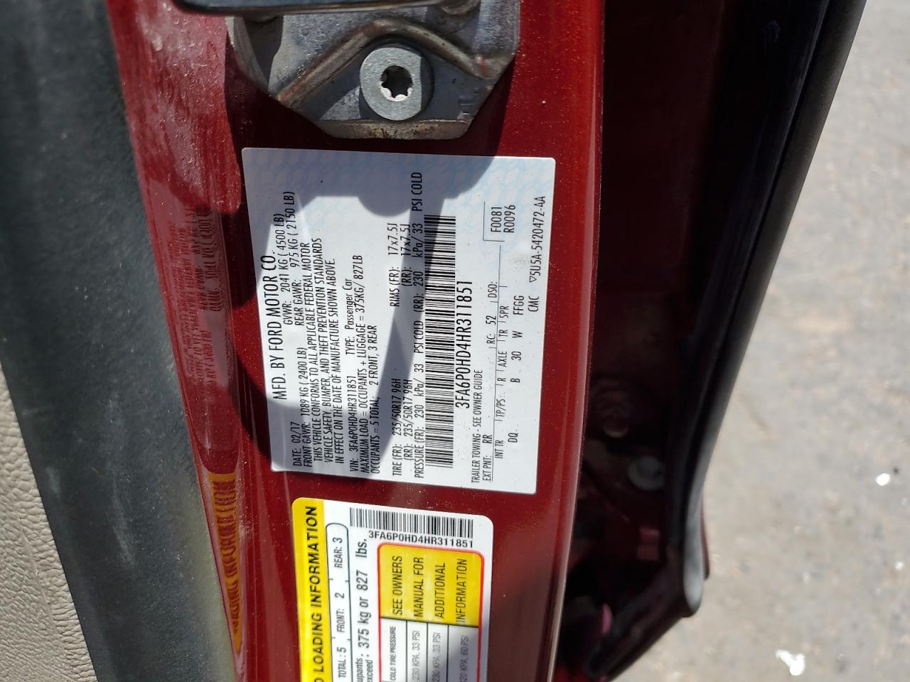 Ford Fusion Se