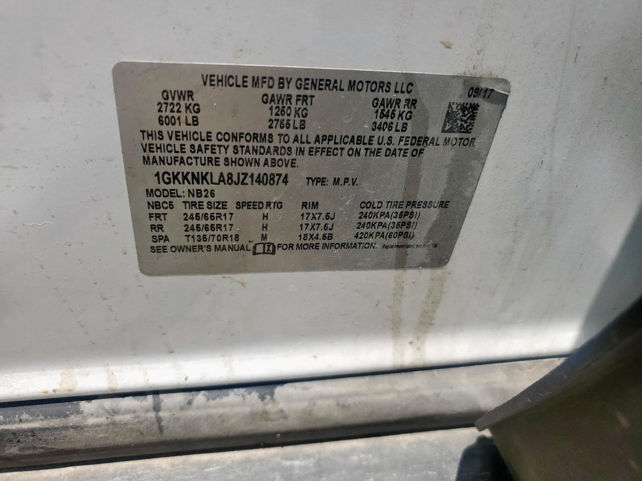 GMC Acadia Sle