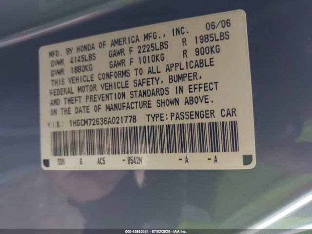 Honda Accord 2.4 Ex