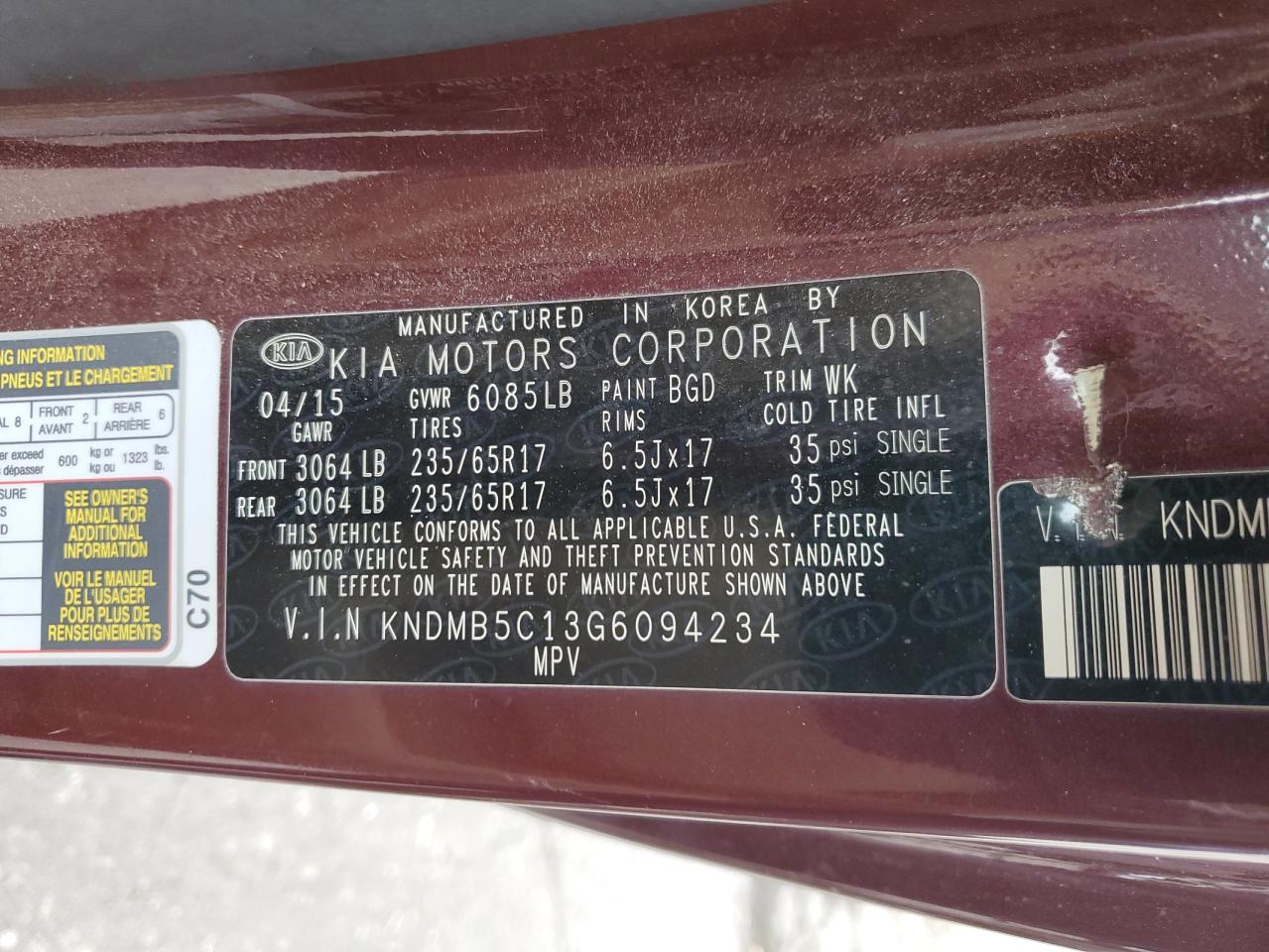 Kia Sedona Lx