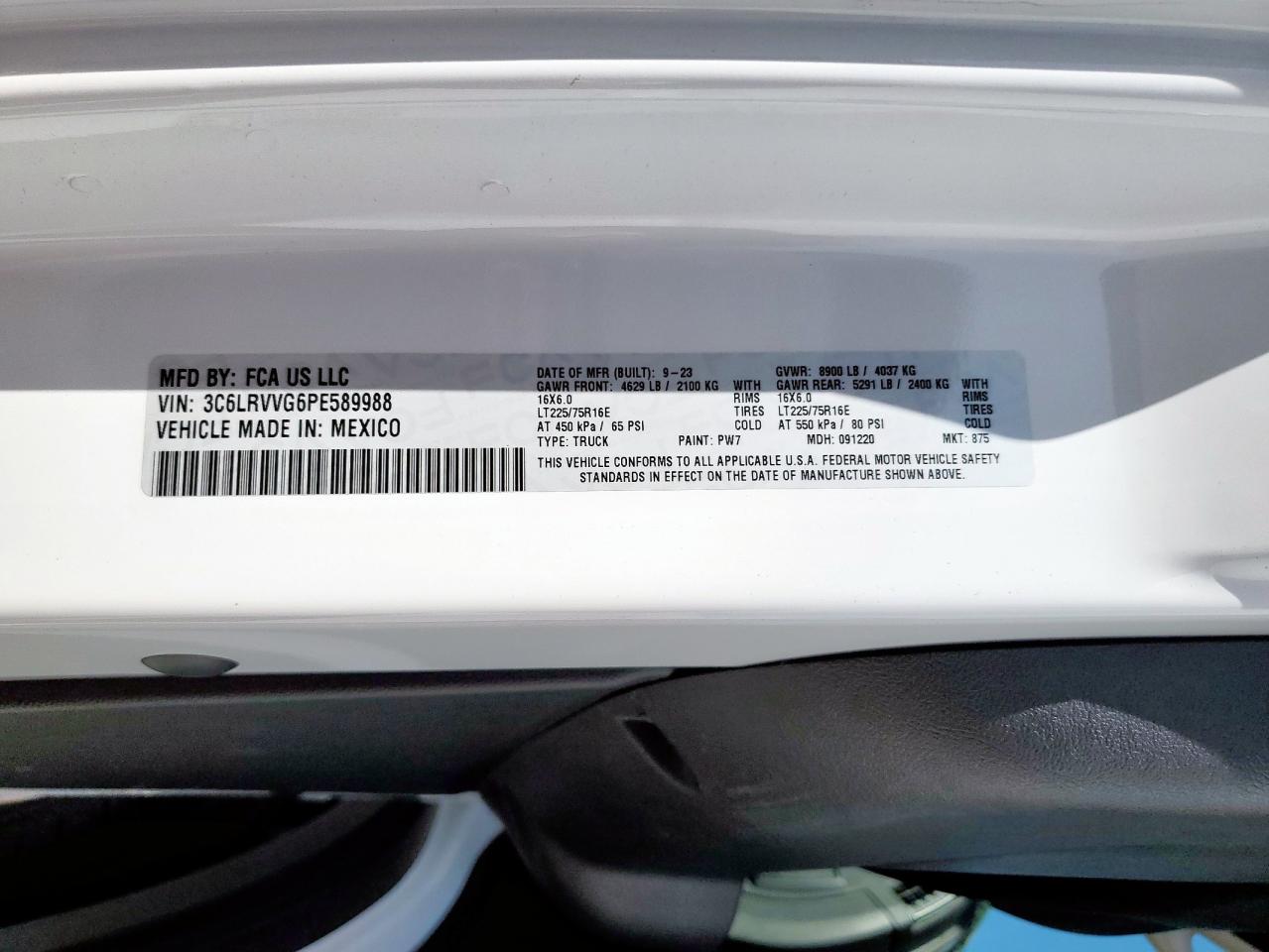 Ram Promaster 2500 Standard