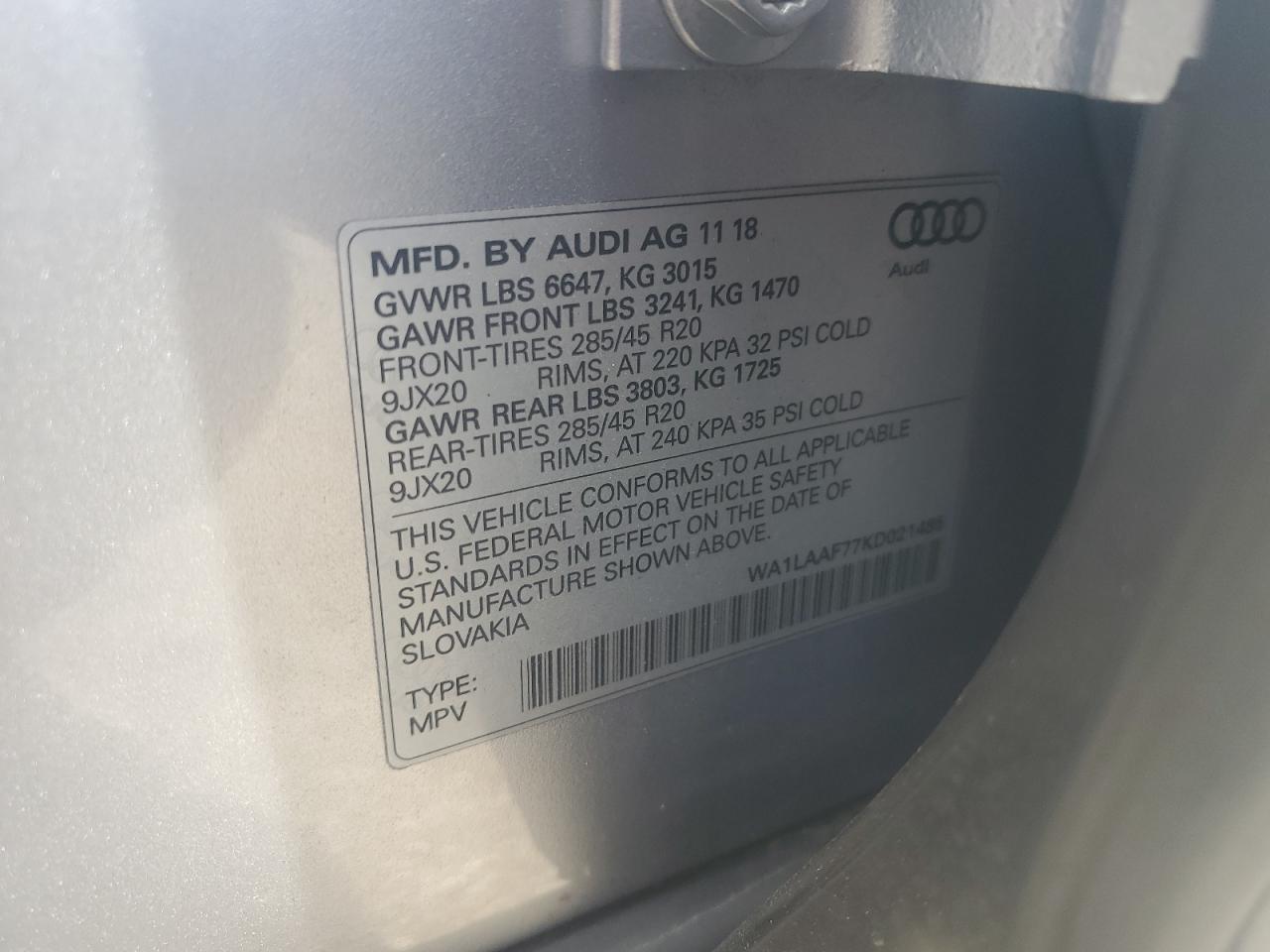 Audi Q7 Premium Plus