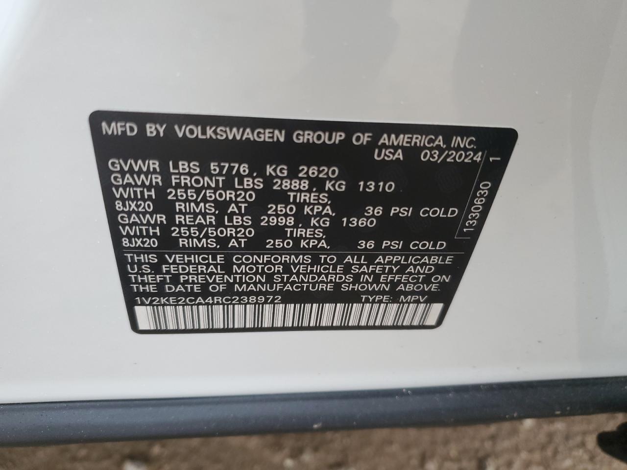 Volkswagen Atlas Se