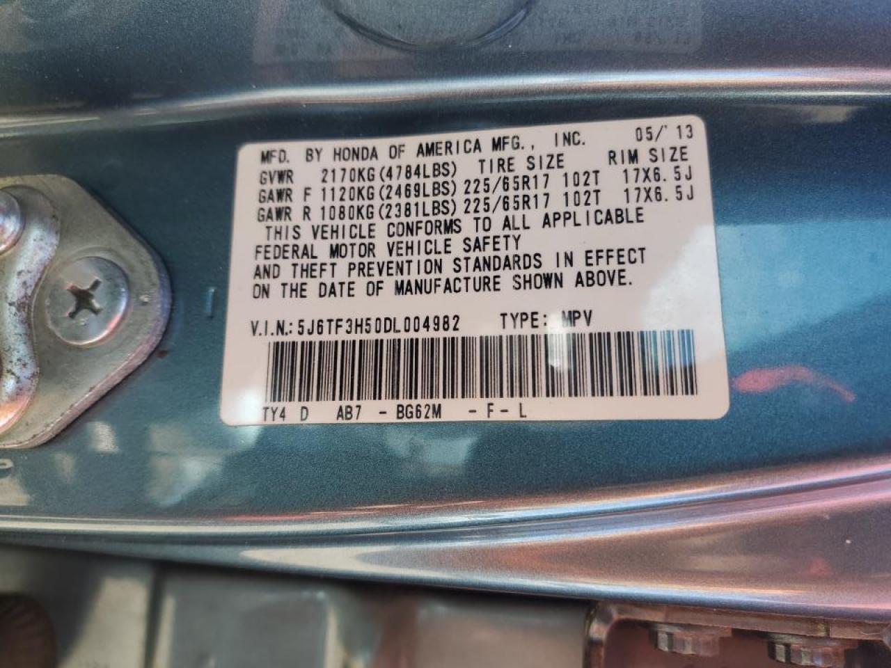 Honda Crosstour Exl