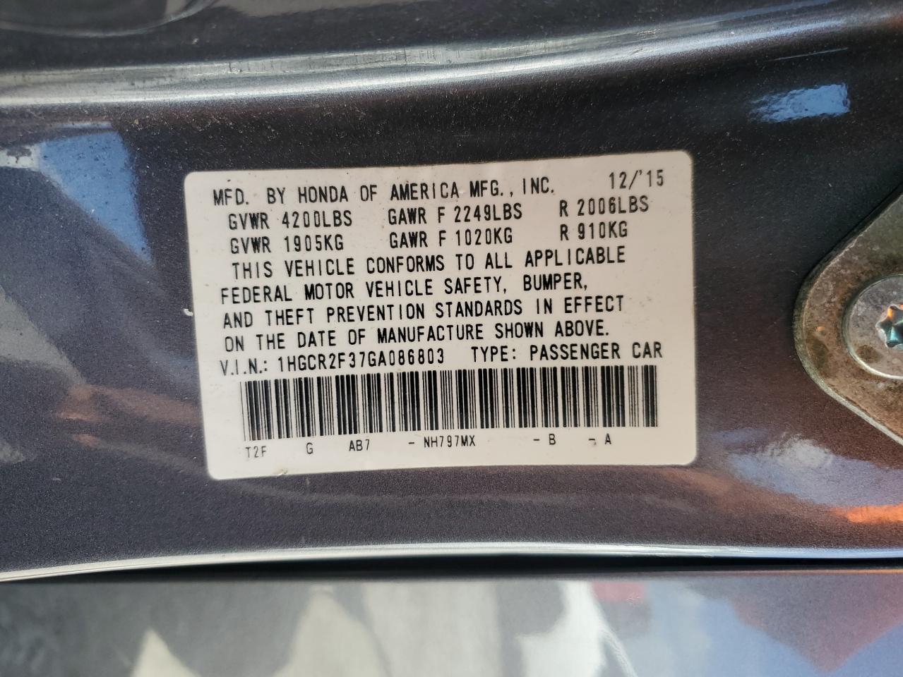 Honda Accord Lx