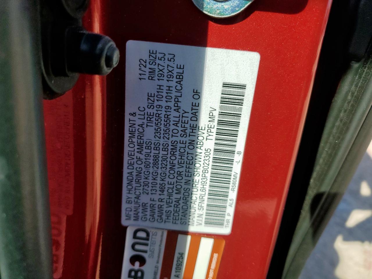 Honda Odyssey Elite
