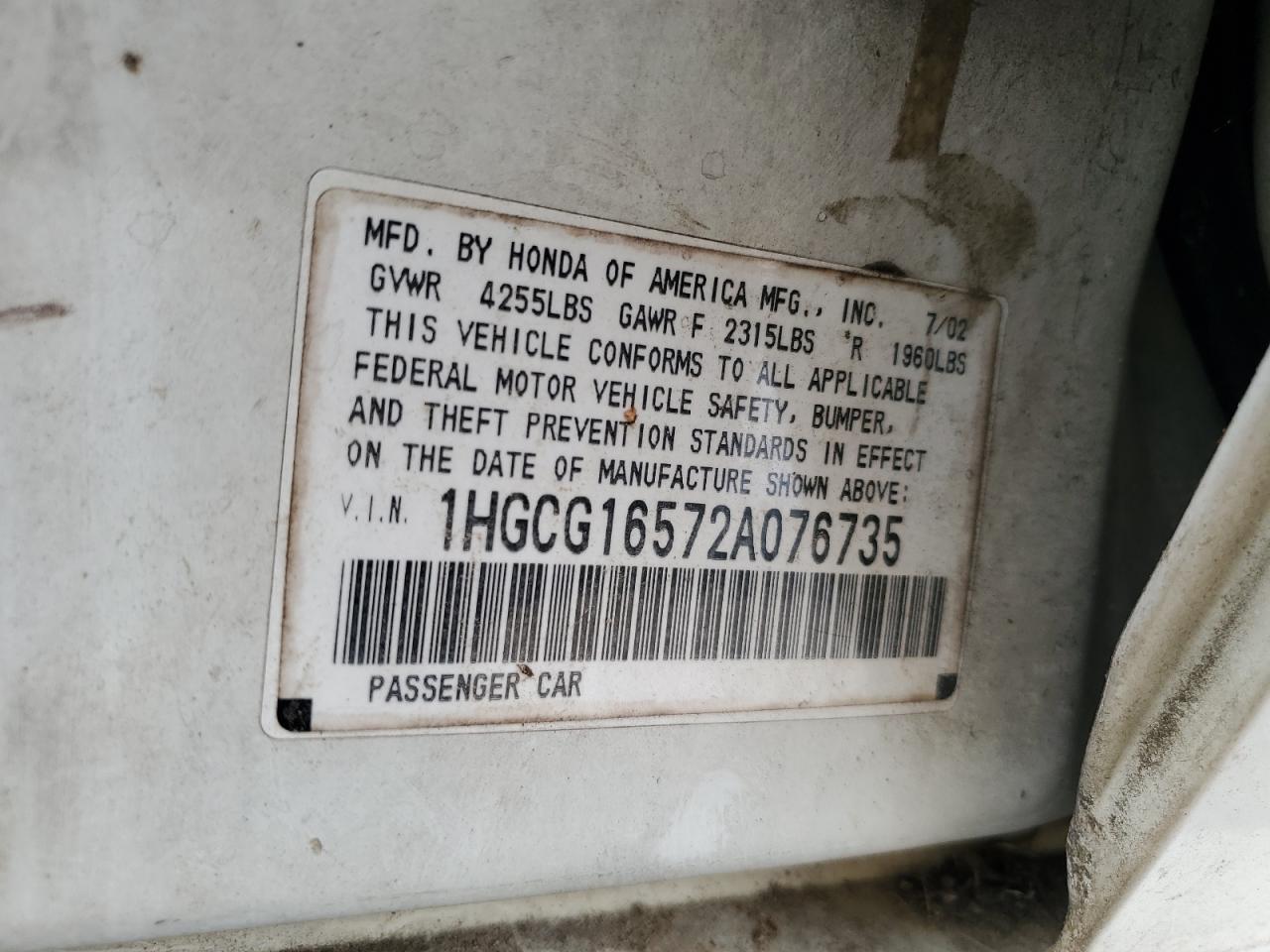 Honda Accord Ex