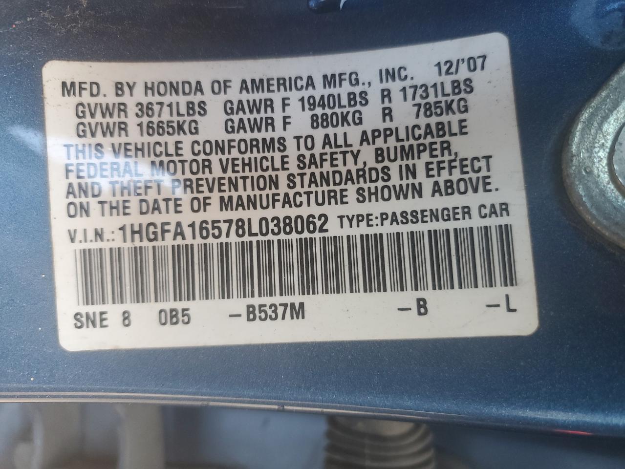 Honda Civic Lx