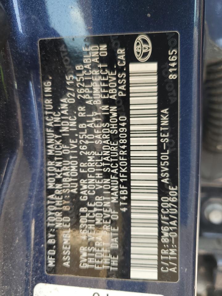 Toyota Camry Le