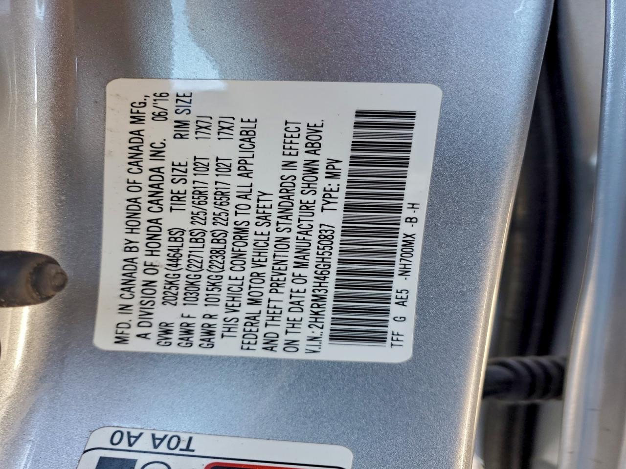 Honda Crv Se