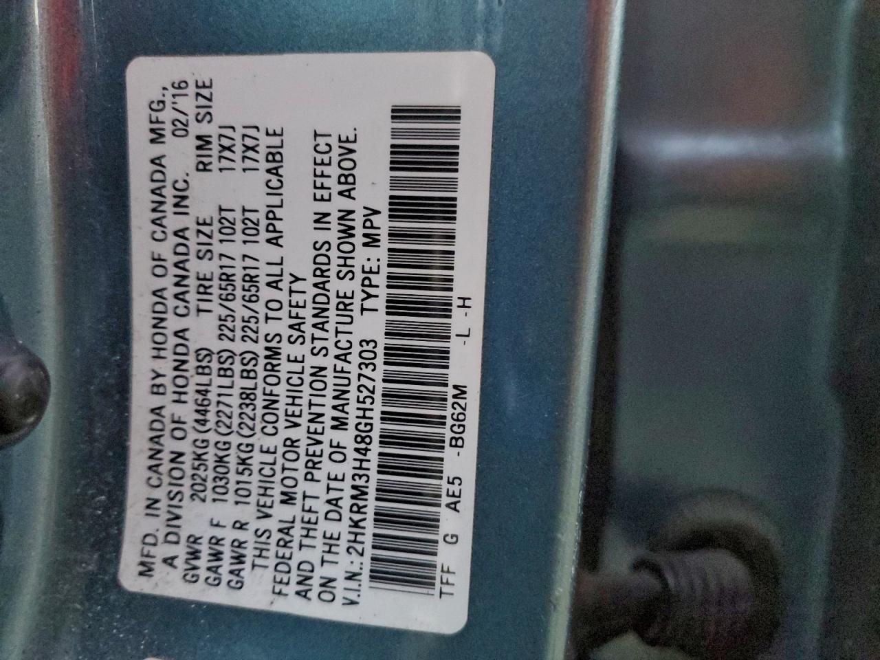 Honda Crv Se