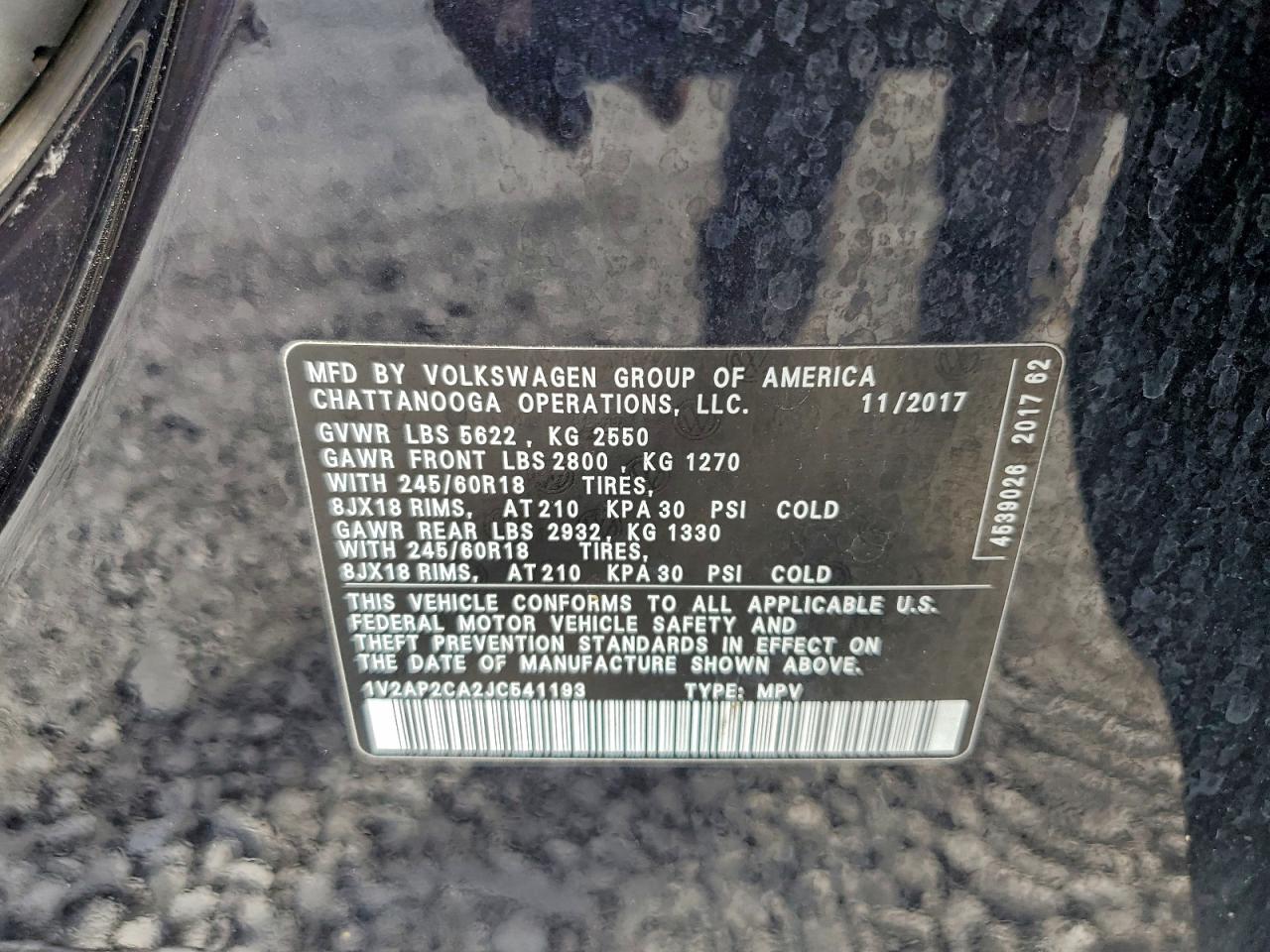 Volkswagen Atlas S