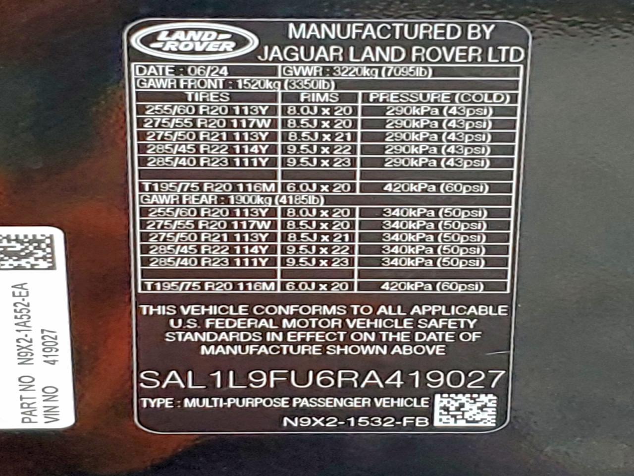 Land Rover Range Rover Dynamic Se