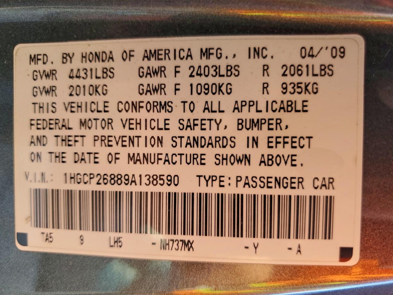 Honda Accord Exl