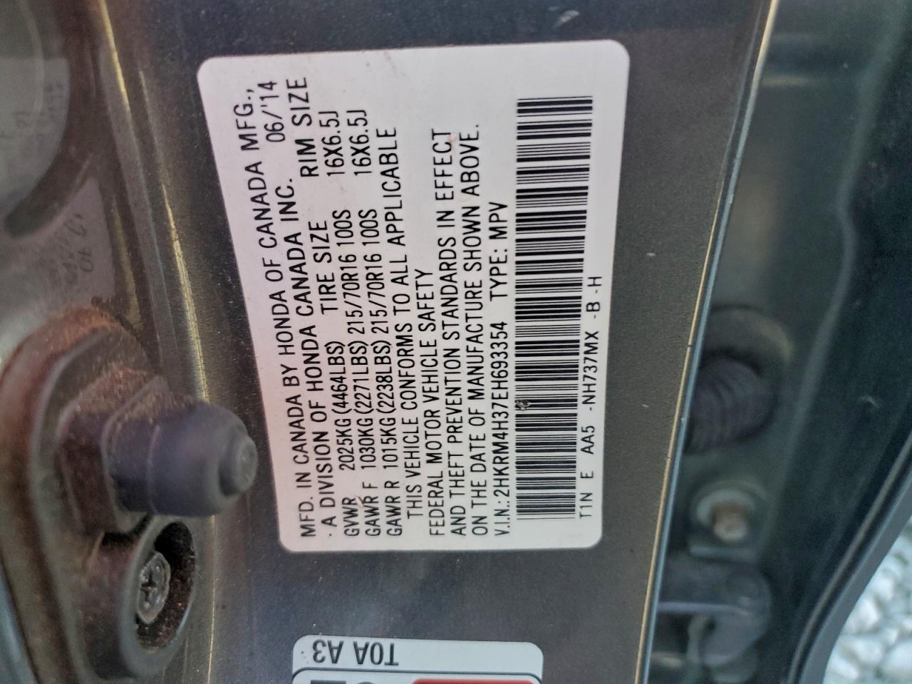 Honda Crv Lx