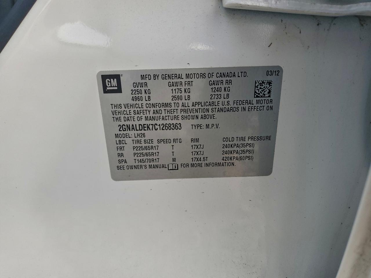 Chevrolet Equinox Lt