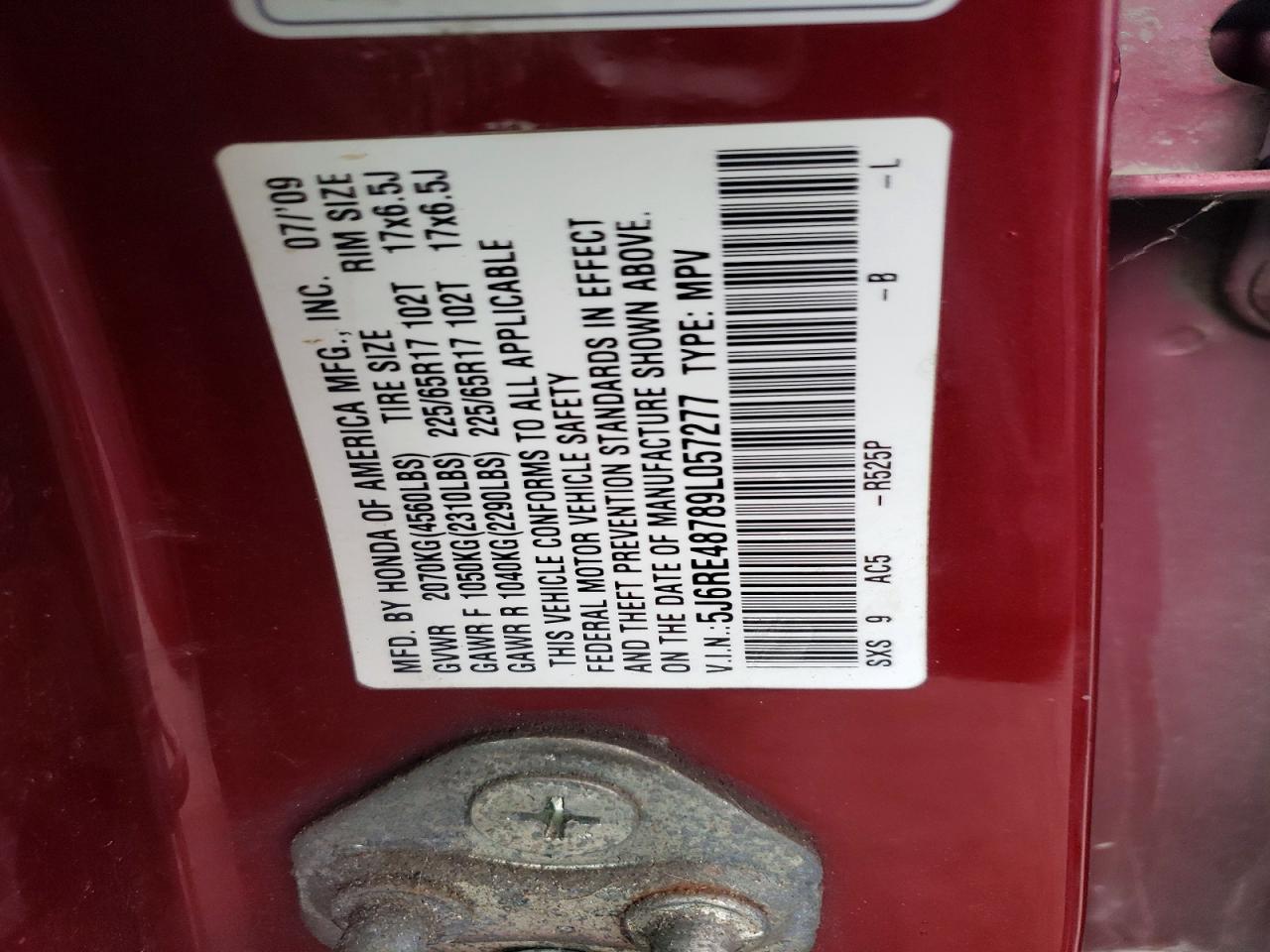 Honda Crv Exl