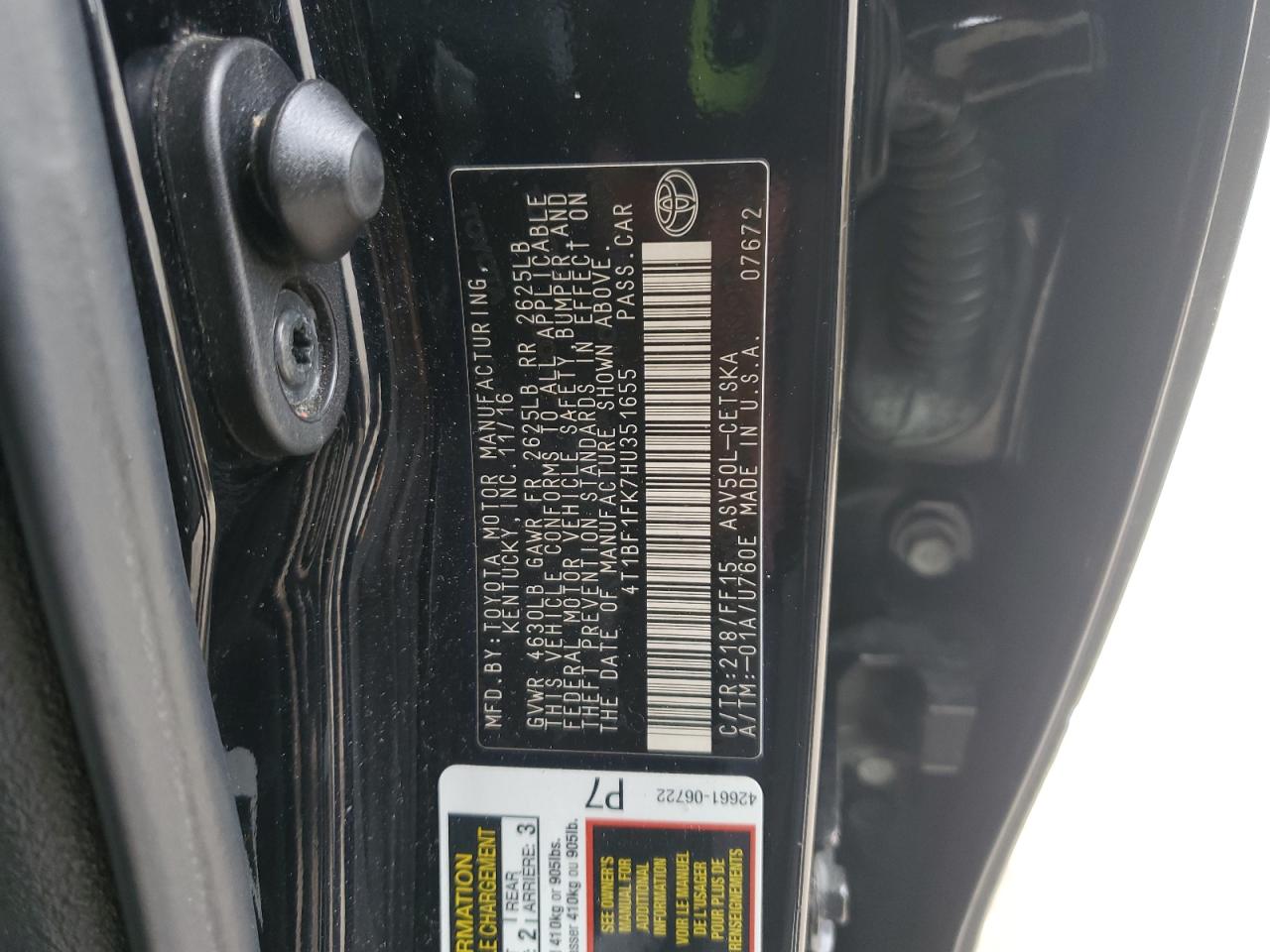 Toyota Camry Le