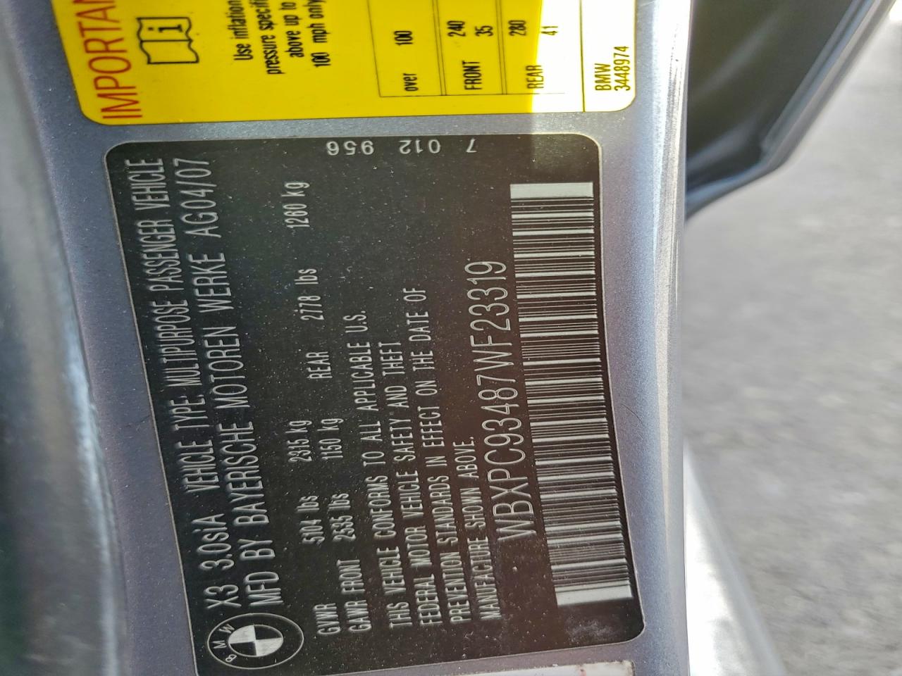 BMW X Series 3.0si