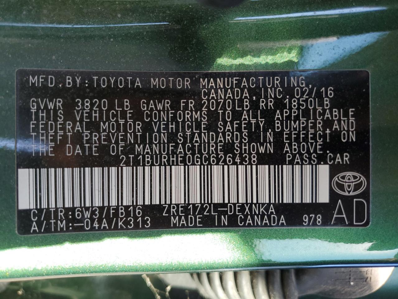 Toyota Corolla L