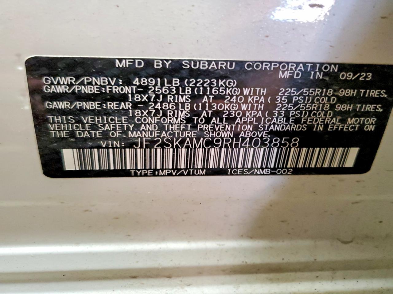 Subaru Forester Touring