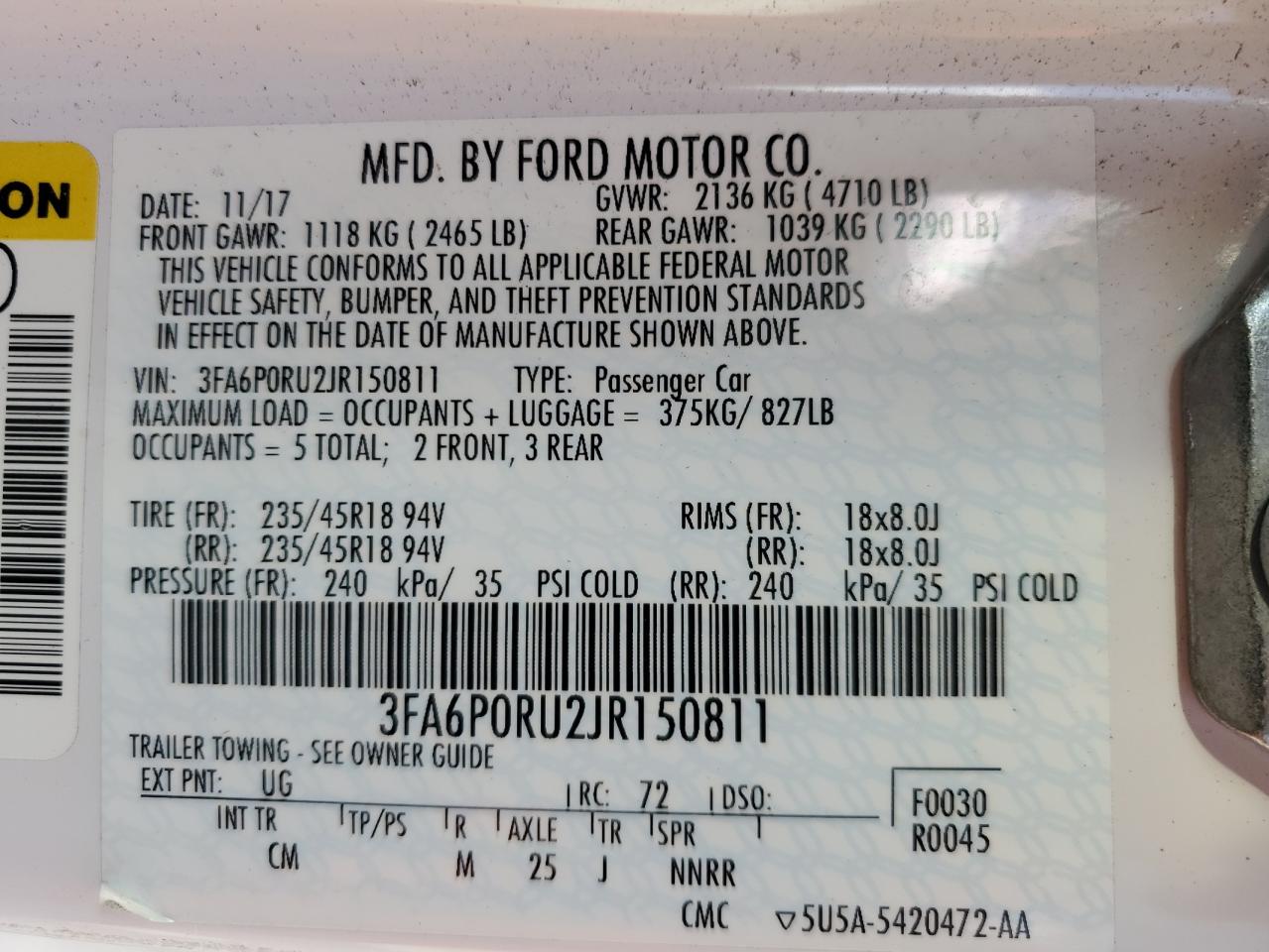 Ford Fusion Titanium/platinum Hev