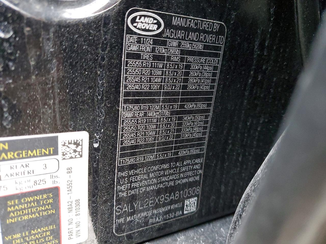 Land Rover Range Rover Dynamic Se