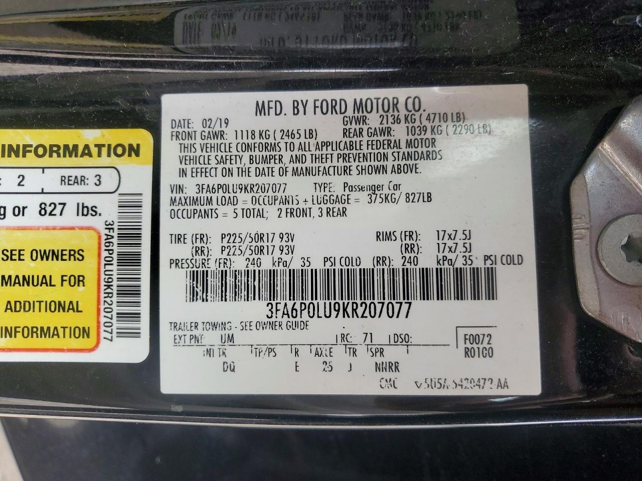 Ford Fusion Se