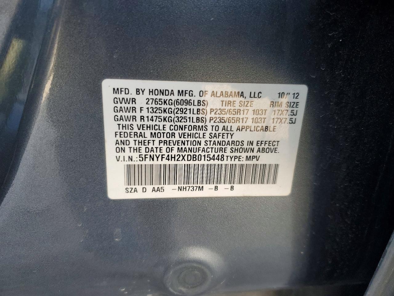 Honda Pilot Lx