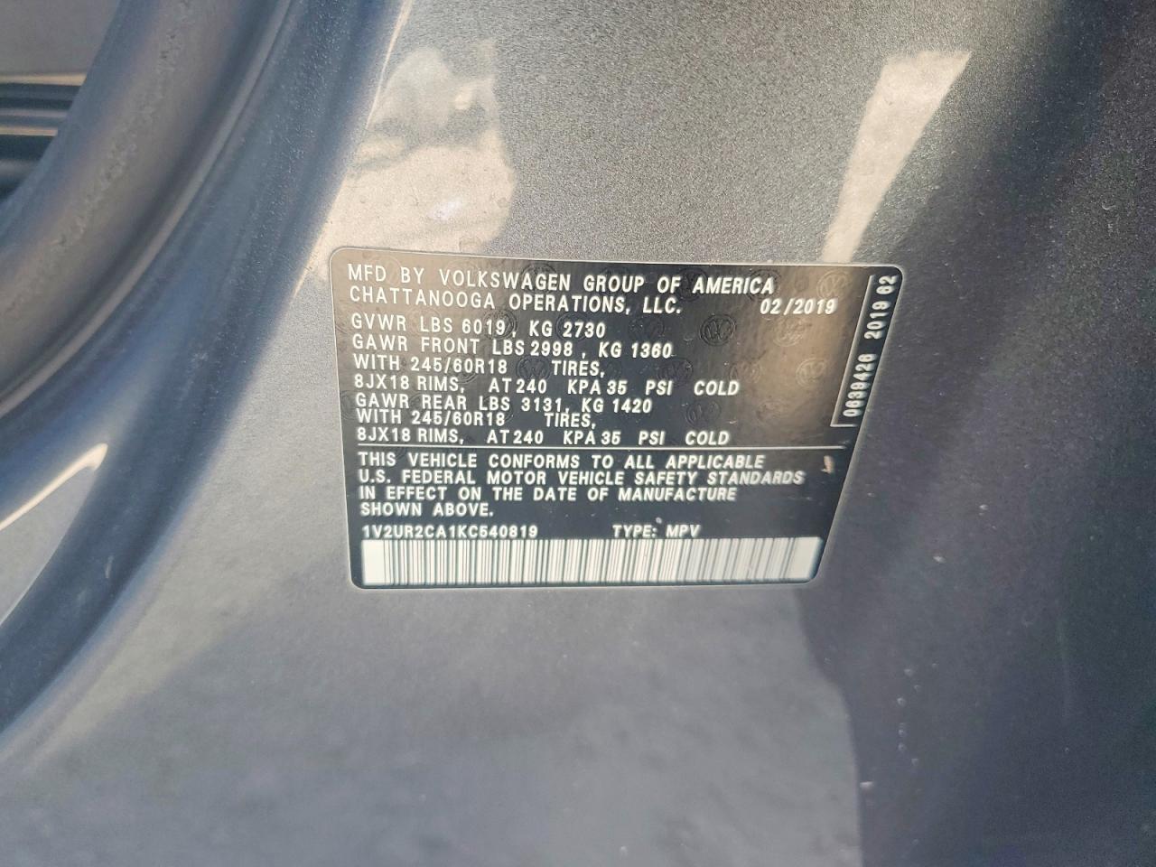 Volkswagen Atlas Se