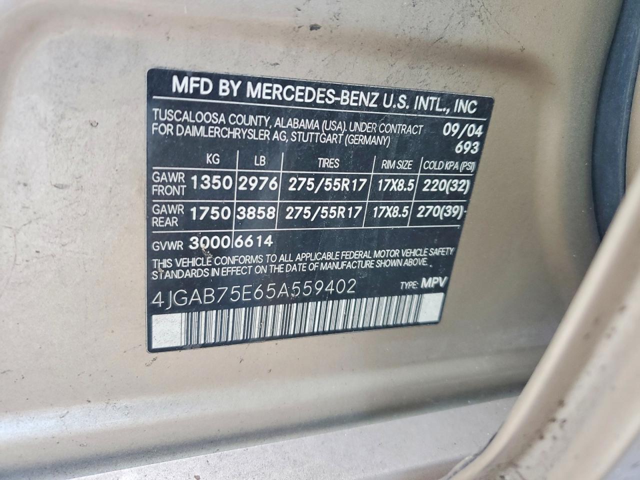 Mercedes-Benz M-Class 500