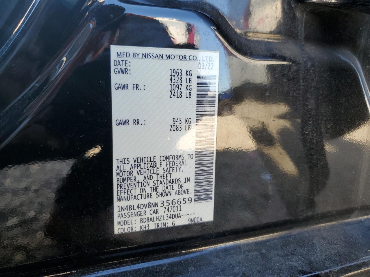 Nissan Altima Sv