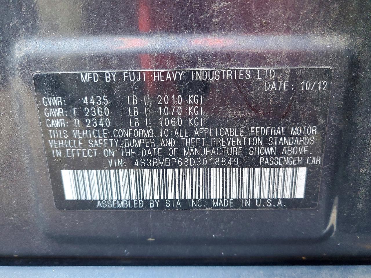 Subaru Legacy 2.5i Limited