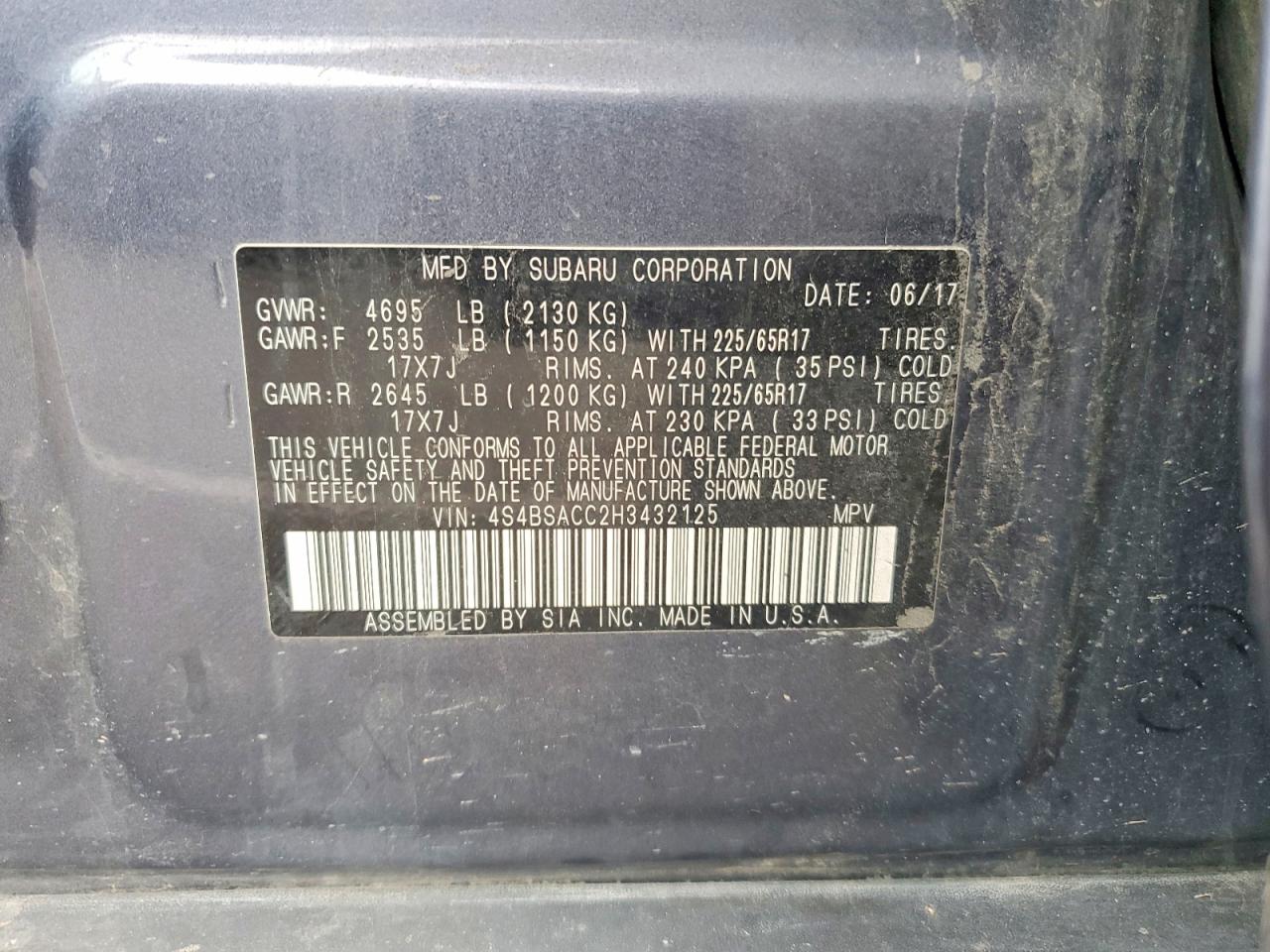 Subaru Outback 2.5i Premium
