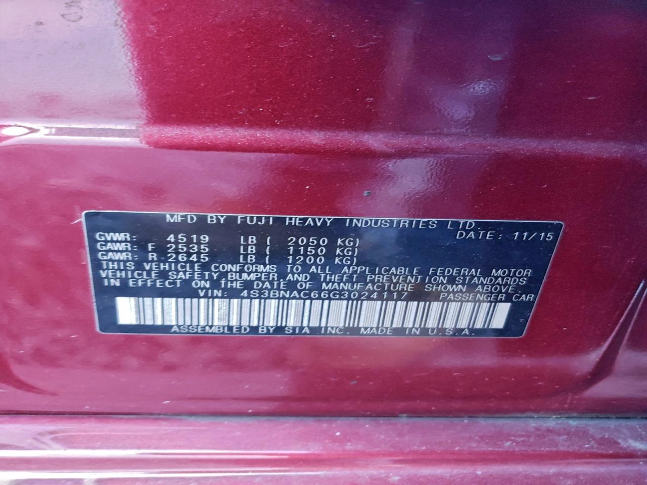 Subaru Legacy 2.5i Premium