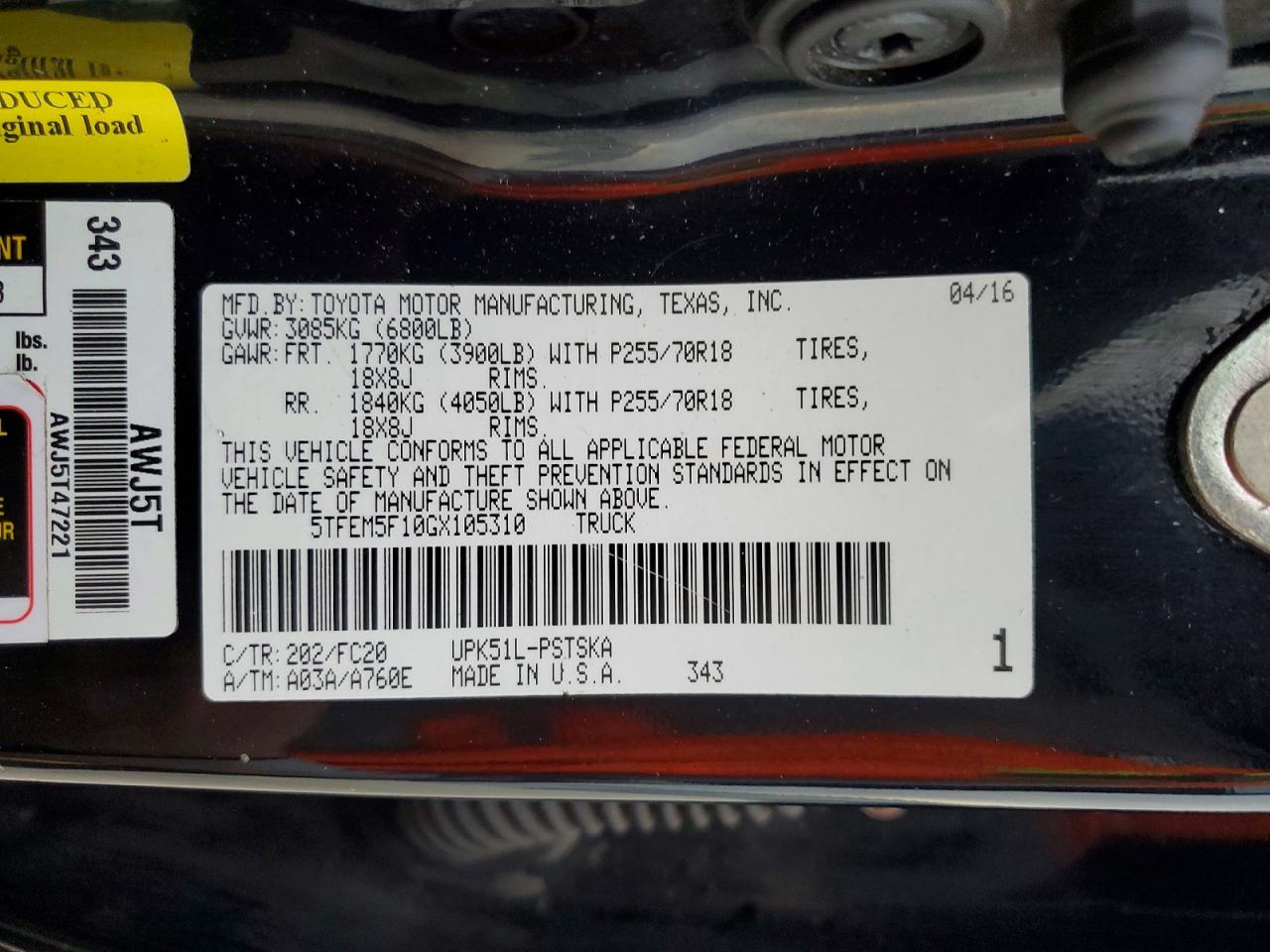 Toyota Tundra Crewmax Sr5