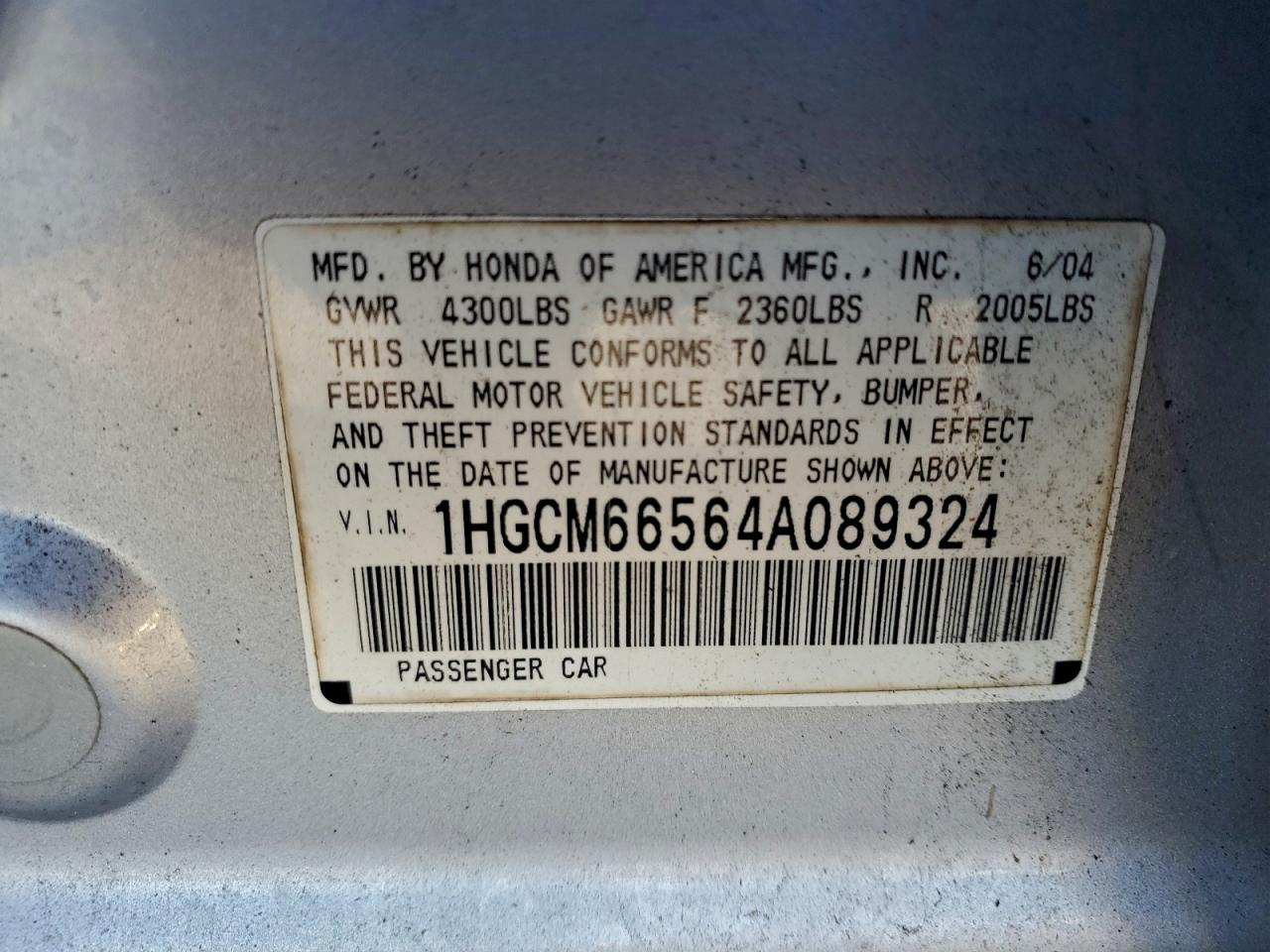Honda Accord Ex