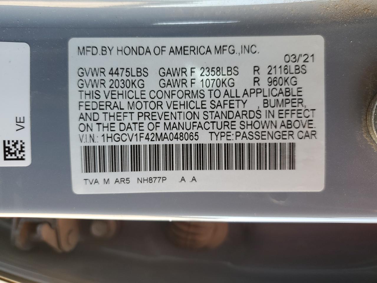 Honda Accord Sport Se