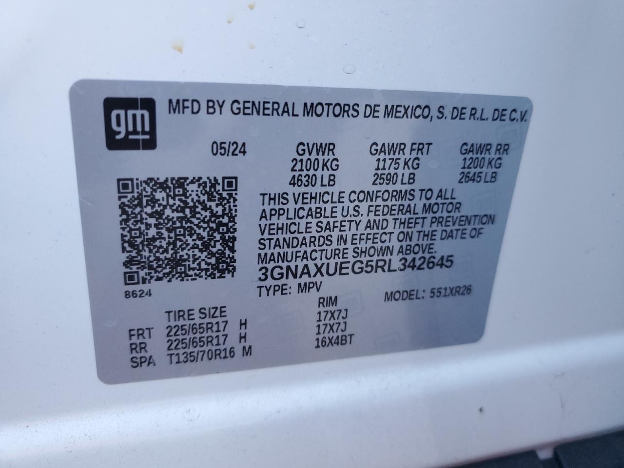 Chevrolet Equinox Lt