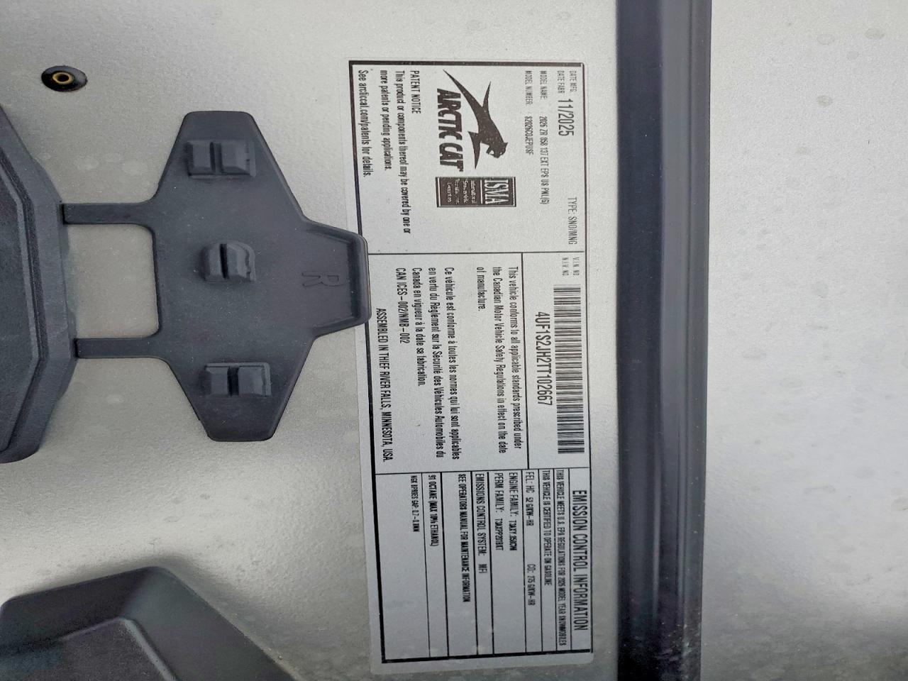 Arctic Cat Zr858 137