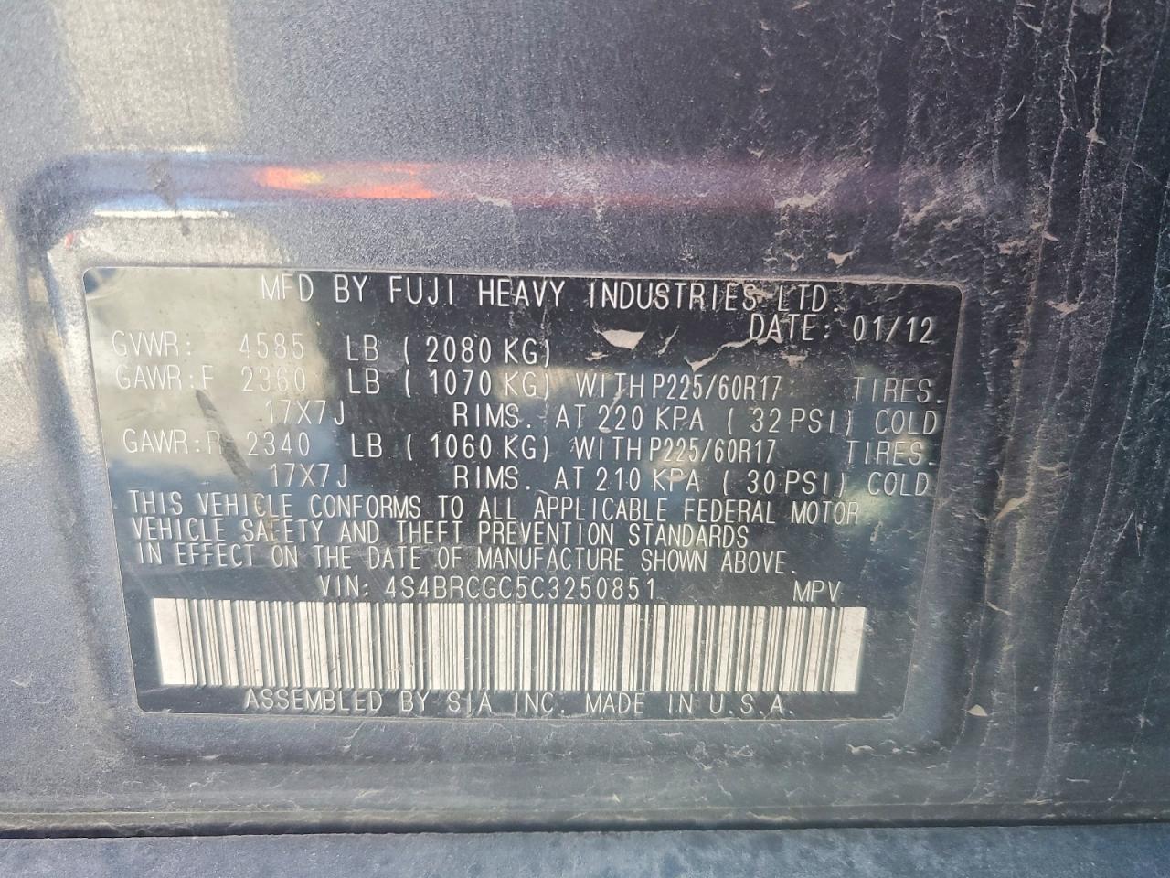 Subaru Outback 2.5i Premium