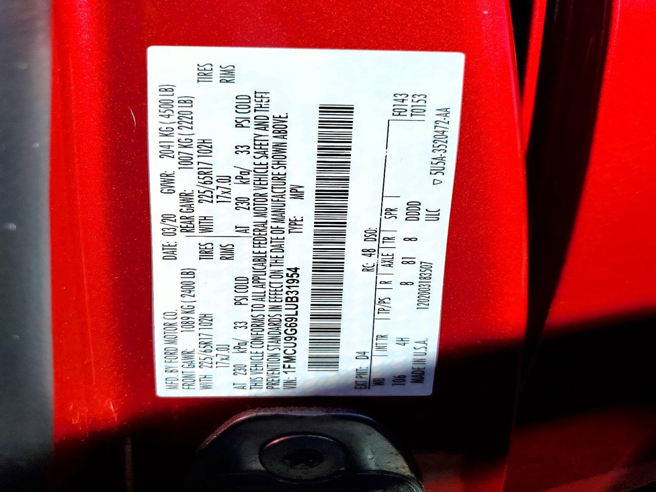 Ford Escape Se