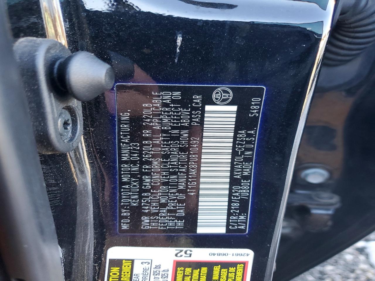 Toyota Camry Se Night Shade