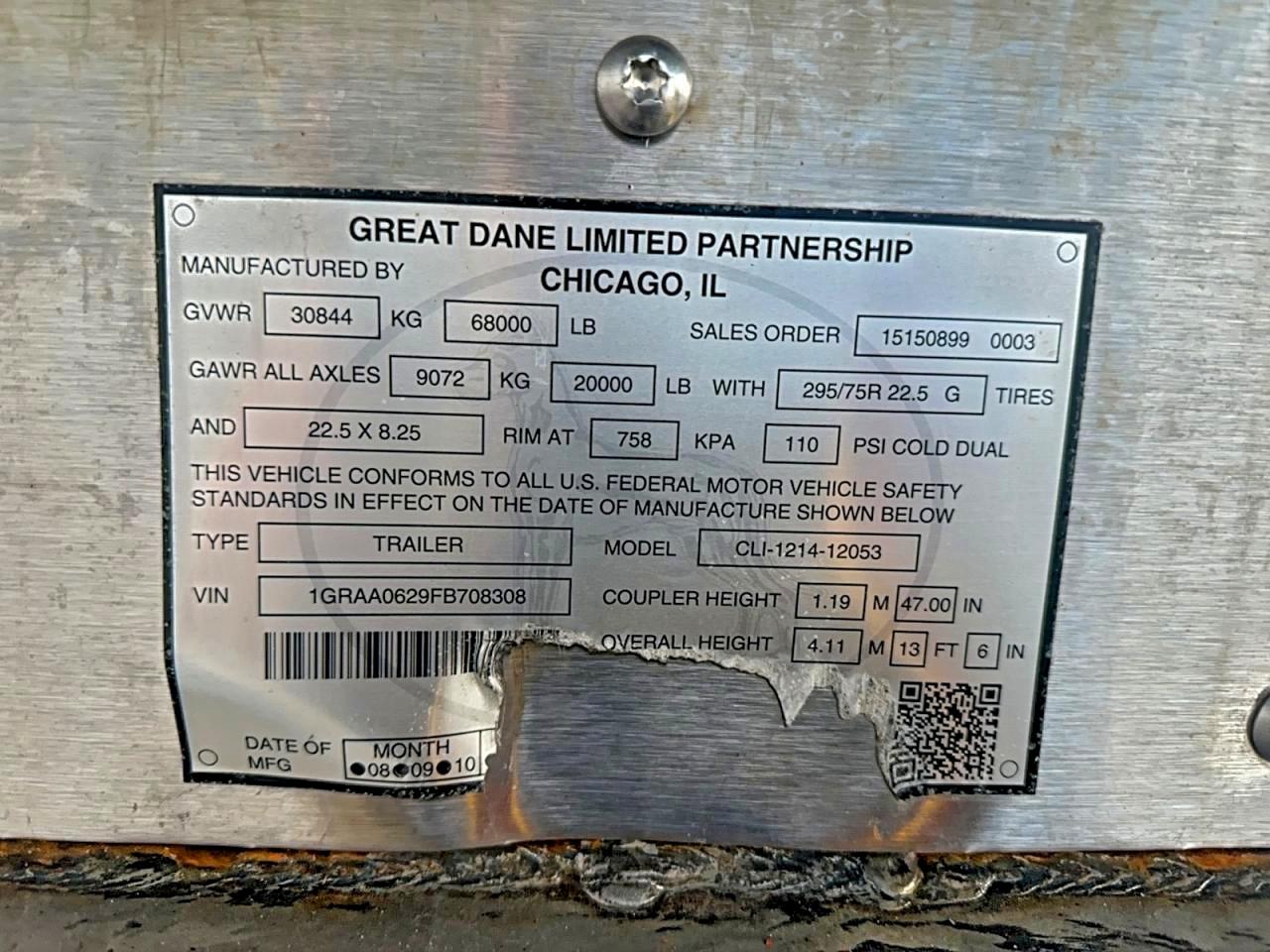 Great Dane Trailer Reefer