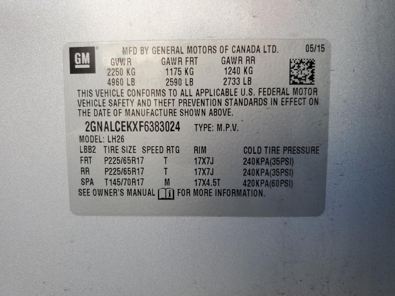 Chevrolet Equinox Lt
