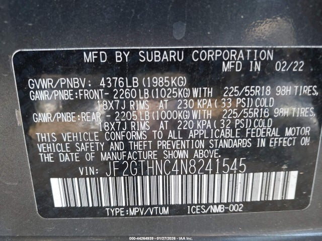 Subaru Crosstrek Limited